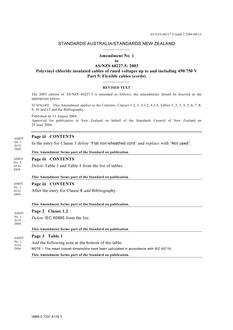 AS/NZS 60227.5:2003 AMDT 1