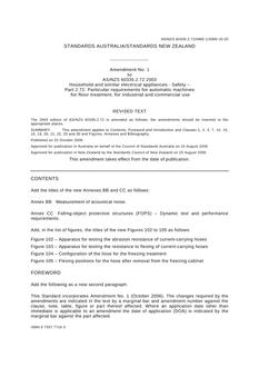 AS/NZS 60335.2.72:2003 AMDT 1