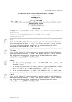 AS/NZS 4582:2004 AMDT 1