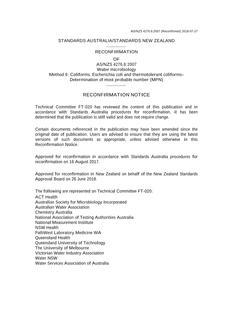 AS/NZS 4276.6:2007 AS/NZS 4276.6:2007