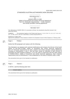 AS/NZS 3350.2.9:1999 AMDT 1 AS/NZS 3350.2.9:1999 AMDT 1