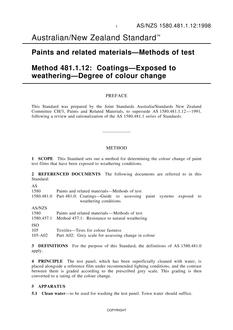 AS/NZS 1580.481.1.12:1998 AS/NZS 1580.481.1.12:1998