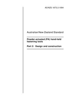 AS/NZS 1873.2:1994 AS/NZS 1873.2:1994
