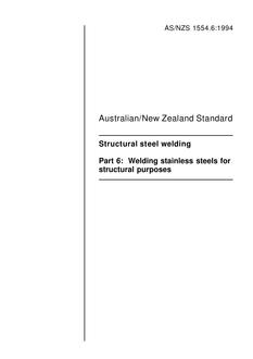 AS/NZS 1554.6:1994 AS/NZS 1554.6:1994
