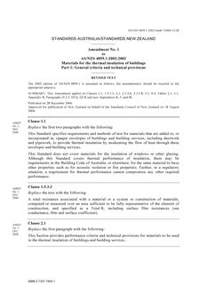 AS/NZS 4859.1:2002 AMDT 1