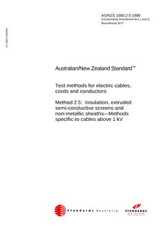 AS/NZS 1660.2.5:1998 AS/NZS 1660.2.5:1998