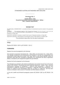 AS/NZS 60335.1:2002 AMDT 2