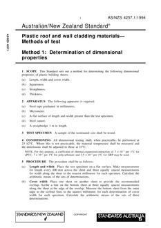 AS/NZS 4257.1:1994 AS/NZS 4257.1:1994