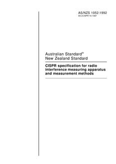 AS/NZS 1052:1992 AS/NZS 1052:1992