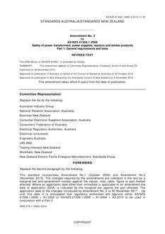 AS/NZS 61558.1:2008 Amd 2:2015 AS/NZS 61558.1:2008 Amd 2:2015