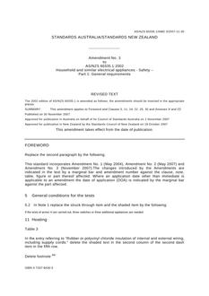 AS/NZS 60335.1:2002 AMDT 3