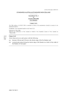 AS/NZS 3504:2006 AMDT 1 AS/NZS 3504:2006 AMDT 1