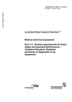 AS/NZS IEC 60601.1.3:2015 AS/NZS IEC 60601.1.3:2015