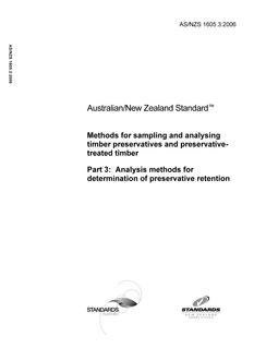 AS/NZS 1605.3:2006 AS/NZS 1605.3:2006
