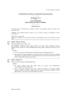 AS/NZS 2208:1996 AMDT 1 AS/NZS 2208:1996 AMDT 1