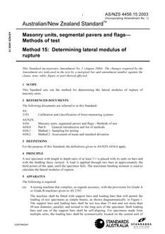 AS/NZS 4456.15:2003 AS/NZS 4456.15:2003
