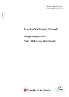 AS/NZS 1677.1:1998 AS/NZS 1677.1:1998