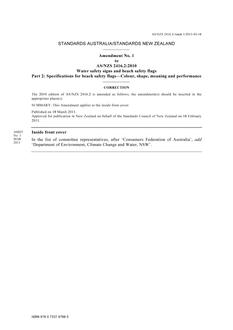 AS/NZS 2416.2:2010 AMDT 1 AS/NZS 2416.2:2010 AMDT 1