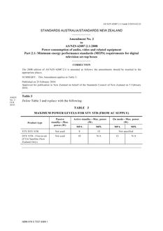 AS/NZS 62087.2.1:2008 AMDT 2