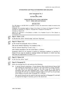 AS/NZS 1891.1:1995 AMDT 1 AS/NZS 1891.1:1995 AMDT 1