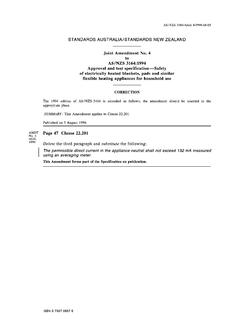 AS/NZS 3164:1994 AMDT 4