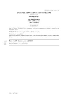 AS/NZS 2243.1:1997 AMDT 1 AS/NZS 2243.1:1997 AMDT 1