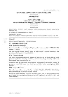 AS/NZS 1158.3.1:2005 AMDT 2
