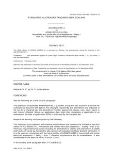 AS/NZS 60335.2.41:2004 AMDT 1