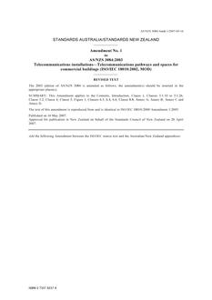 AS/NZS 3084:2003 AMDT 1