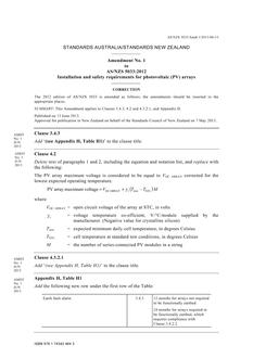 AS/NZS 5033:2012 AMDT 1