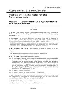 AS/NZS 4475.3:1997 AS/NZS 4475.3:1997