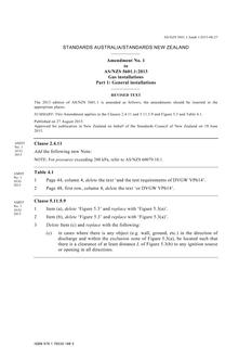 AS/NZS 5601.1:2013 Amd 1:2015