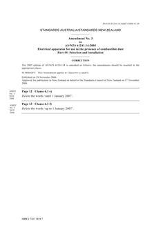 AS/NZS 61241.14:2005 AMDT 3