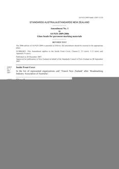 AS/NZS 2009:2006 AMDT 1