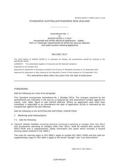 AS/NZS 60335.2.2:2010 AMDT 1