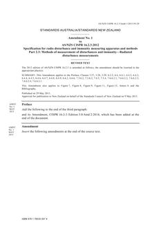 AS/NZS CISPR 16.2.3:2012 Amd 1:2015 AS/NZS CISPR 16.2.3:2012 Amd 1:2015