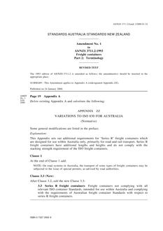 AS/NZS 3711.2:1993 AMDT 1 AS/NZS 3711.2:1993 AMDT 1