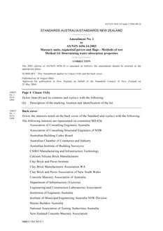 AS/NZS 4456.14:2003 AMDT 1 AS/NZS 4456.14:2003 AMDT 1
