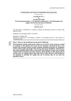 AS/NZS 4277:1995 AMDT 1 AS/NZS 4277:1995 AMDT 1
