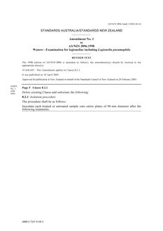 AS/NZS 3896:1998 AMDT 1