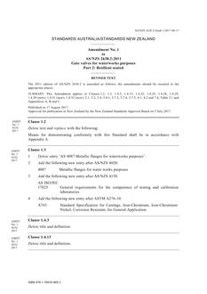 AS/NZS 2638.2:2011 Amd 1:2017 AS/NZS 2638.2:2011 Amd 1:2017