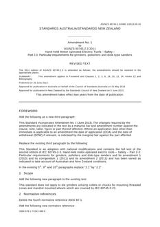 AS/NZS 60745.2.3:2011 AMDT 1