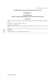 AS/NZS 1249:2014 Amd 1:2014