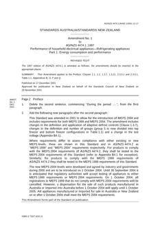 AS/NZS 4474.1:1997 AMDT 1 AS/NZS 4474.1:1997 AMDT 1