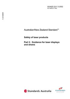AS/NZS 2211.3:2002 AS/NZS 2211.3:2002