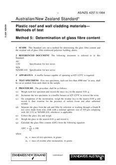 AS/NZS 4257.5:1994 AS/NZS 4257.5:1994
