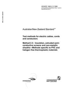 AS/NZS 1660.2.3:1998 AS/NZS 1660.2.3:1998
