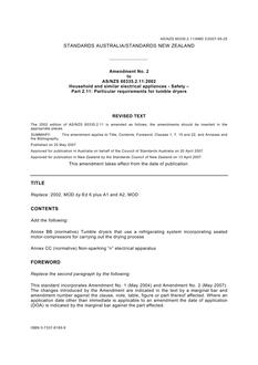 AS/NZS 60335.2.11:2002 AMDT 2