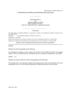 AS/NZS 60695.10.2:2004 AMDT 1