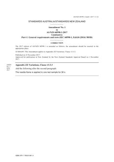 AS/NZS 60598.1:2017 Amd 1:2017